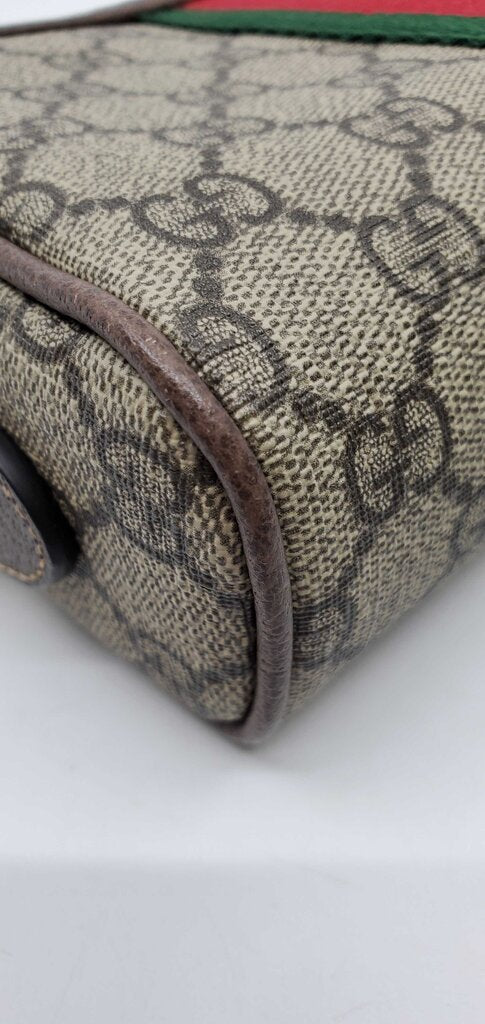 Gucci GG Supreme Monogram Web Mini Ophidia Shoulder Bag