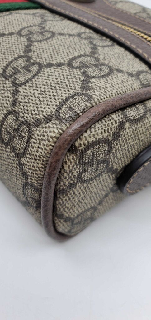 Gucci GG Supreme Monogram Web Mini Ophidia Shoulder Bag