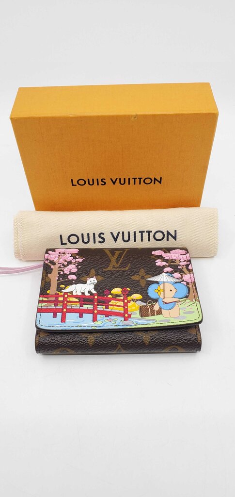 Louis Vuitton Monogram 2021 Christmas Animation Japanese Garden Victorine Wallet