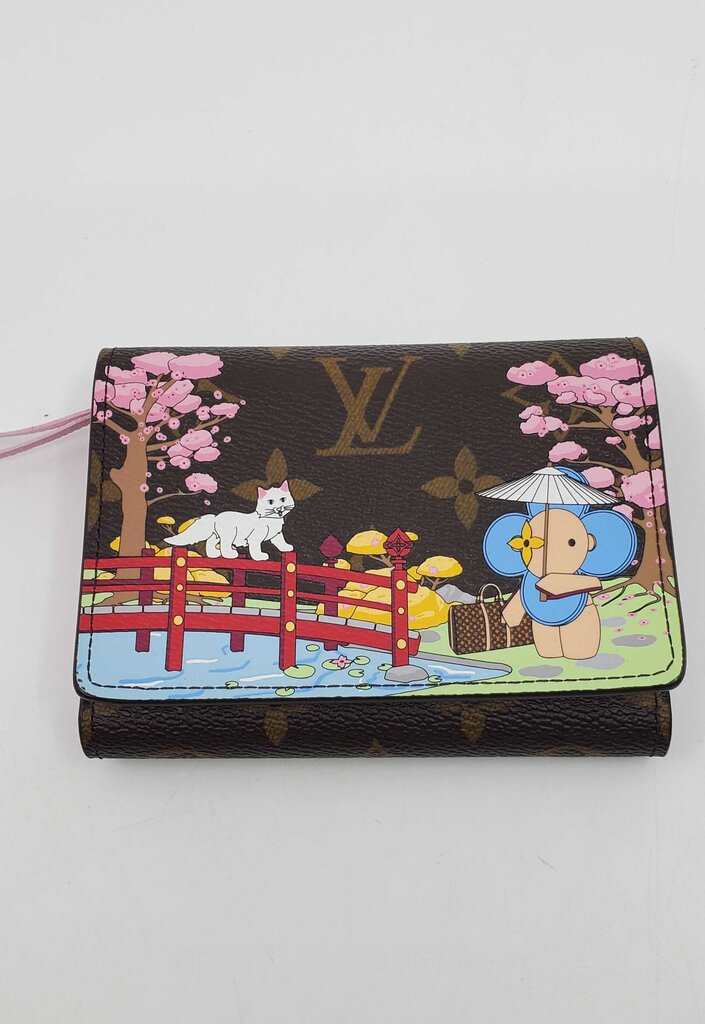 Louis Vuitton Monogram 2021 Christmas Animation Japanese Garden Victorine Wallet