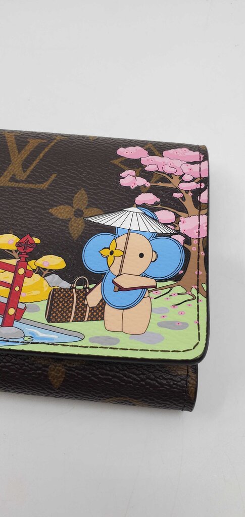Louis Vuitton Monogram 2021 Christmas Animation Japanese Garden Victorine Wallet