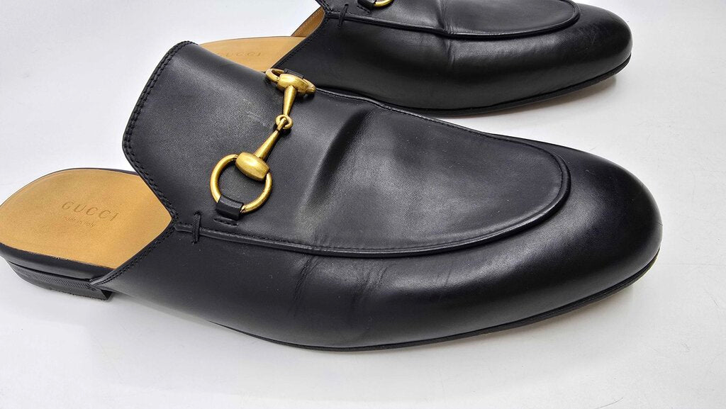 GUCCI PRINCETOWN leather slip on MULES