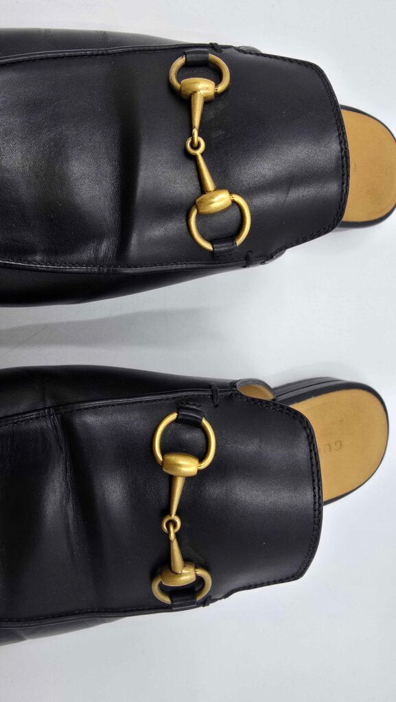 GUCCI PRINCETOWN leather slip on MULES