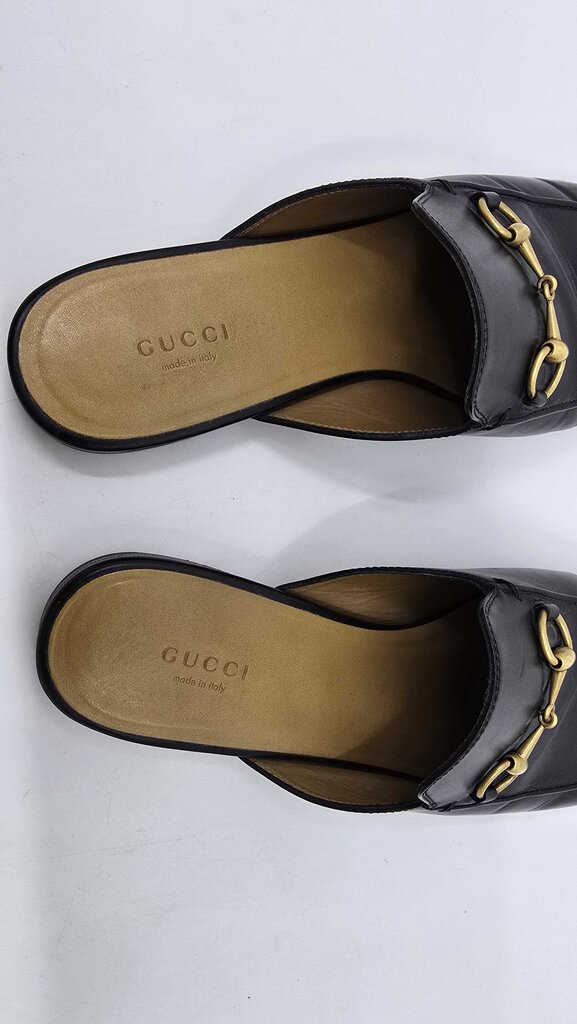GUCCI PRINCETOWN leather slip on MULES