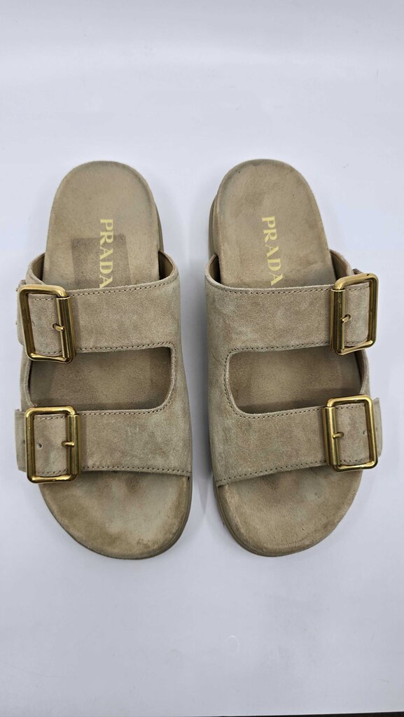 Prada double strap sandals