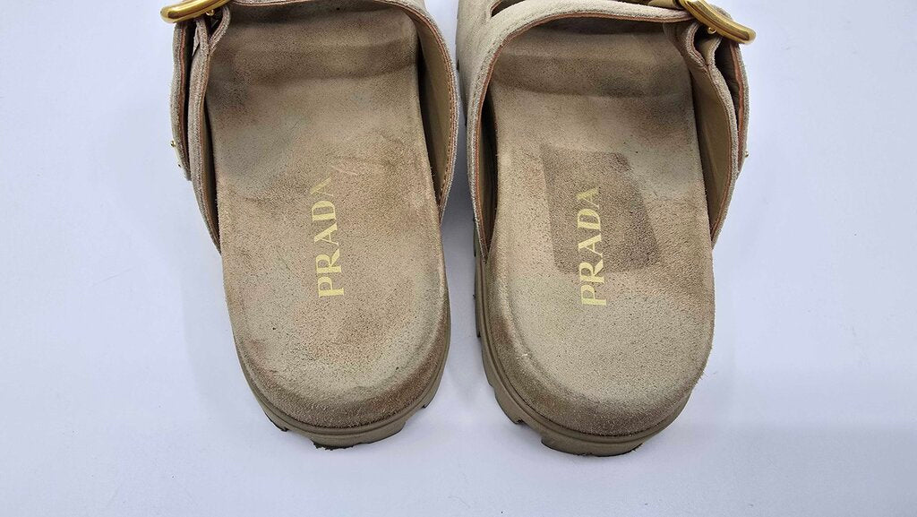 Prada double strap sandals