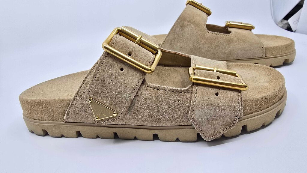 Prada double strap sandals