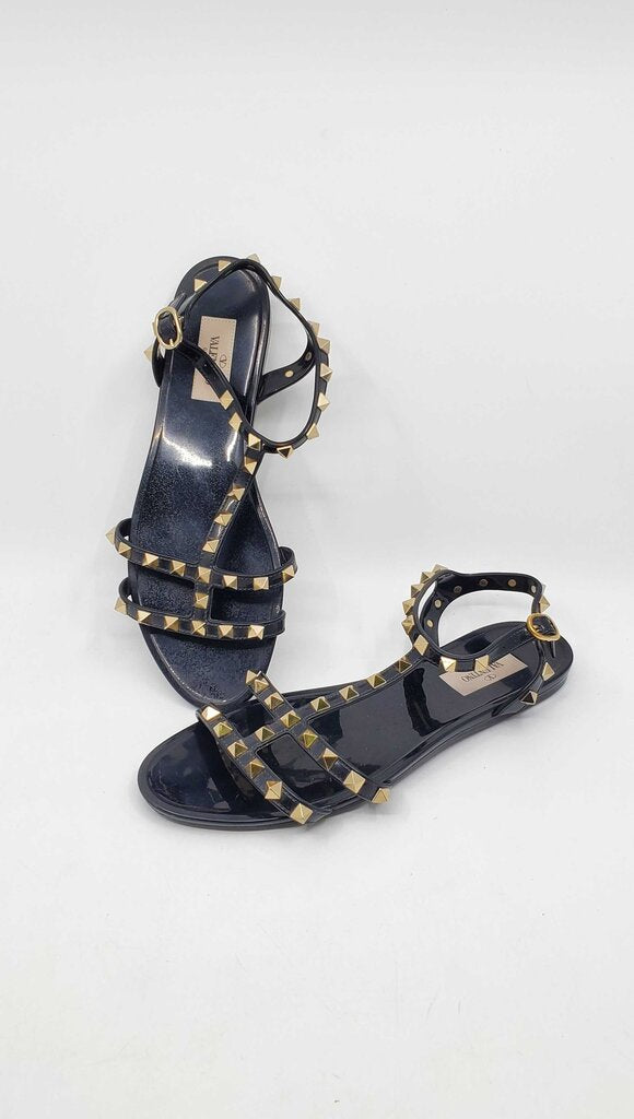 Valentino Garavani Rockstud Jelly Flat Gladiator Sandals