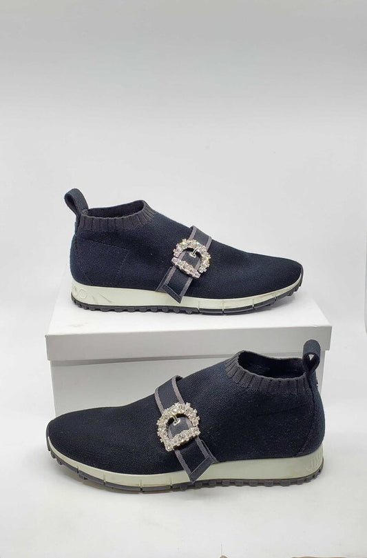 JIMMY CHOO CHERI OAKLAND KNIT SNEAKERS