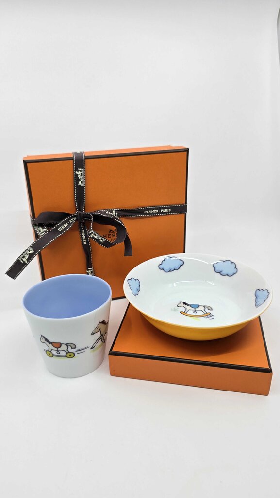 Hermes Adada Children's Dinnerware Set - Cup & Bowl