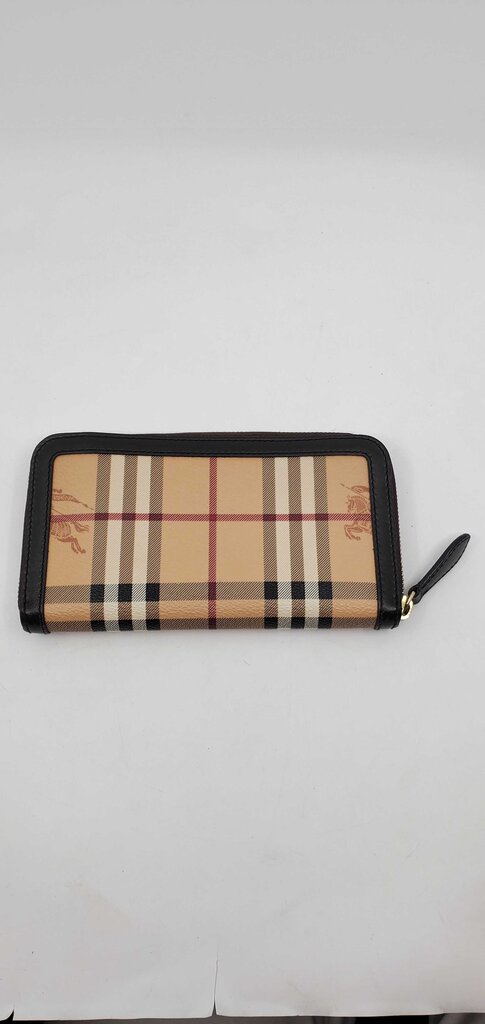 Burberry Haymarket check zippy wallet