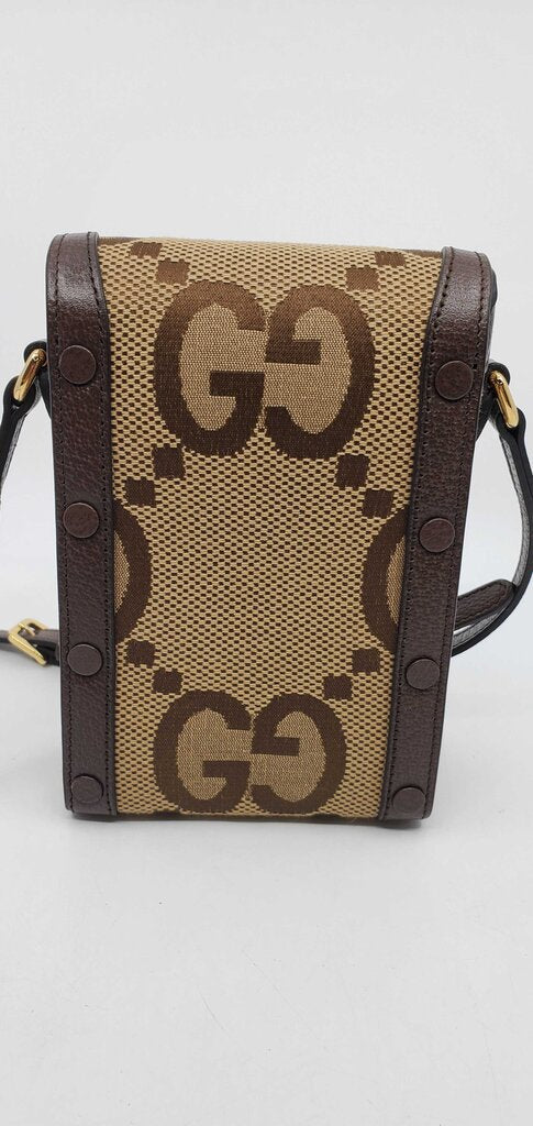 Gucci 1955 Horsebit Mini Phone Bag GG jumbo canvas