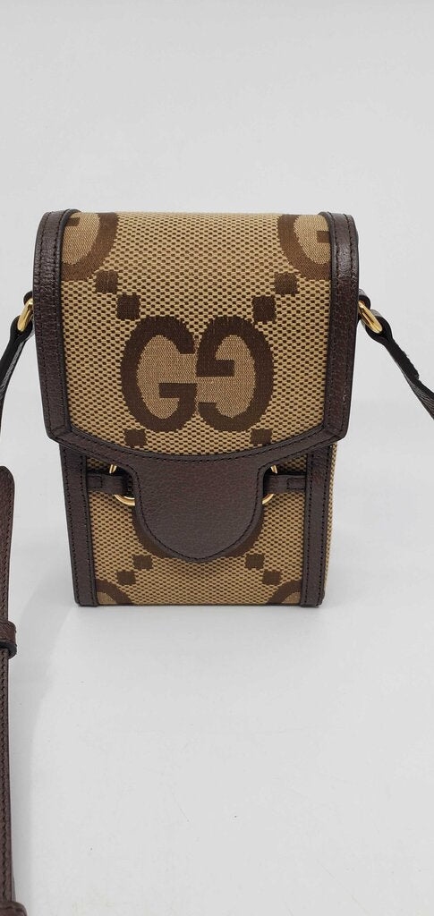 Gucci 1955 Horsebit Mini Phone Bag GG jumbo canvas