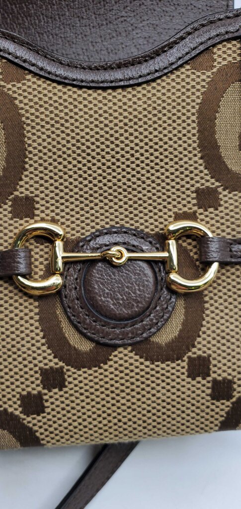 Gucci 1955 Horsebit Mini Phone Bag GG jumbo canvas