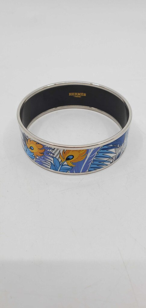 Hermes Enamel Printed Wide Mythiques Phoenix Bracelet