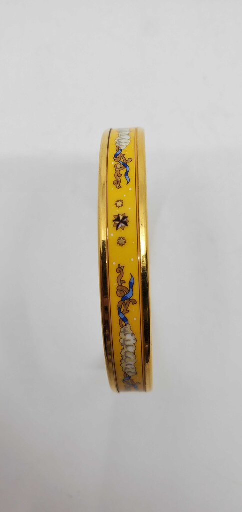 Hermès yellow THIN enamel pm bangle