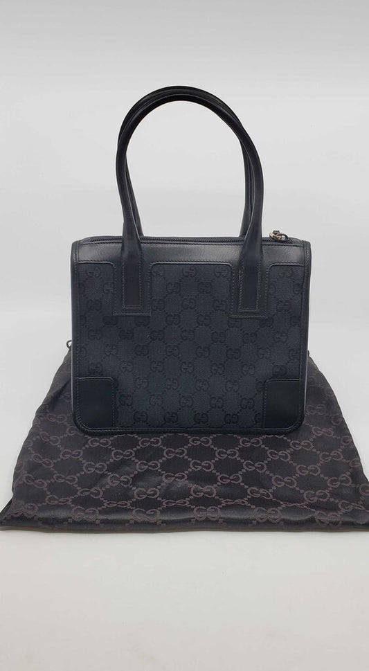 Gucci GG nylon Canvas top handle small tote