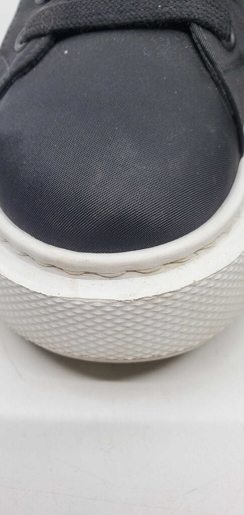 Prada Nylon gabardine studded high top sneakers