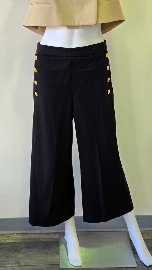 Versace Wide-Leg Wool Stretch Sailor Pants