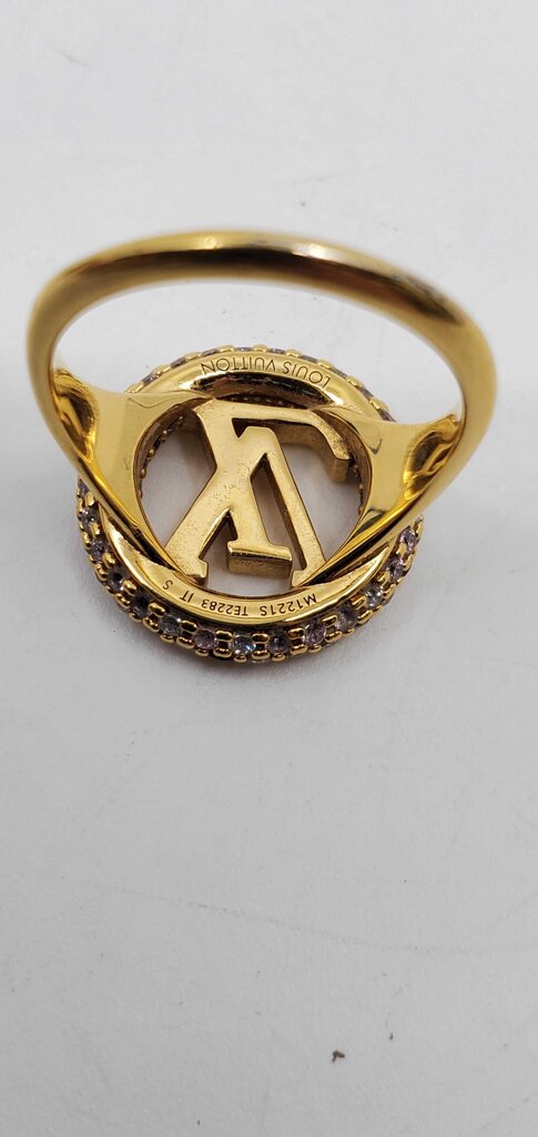 Louis Vuitton Metal Crystal Louise Tresor Ring