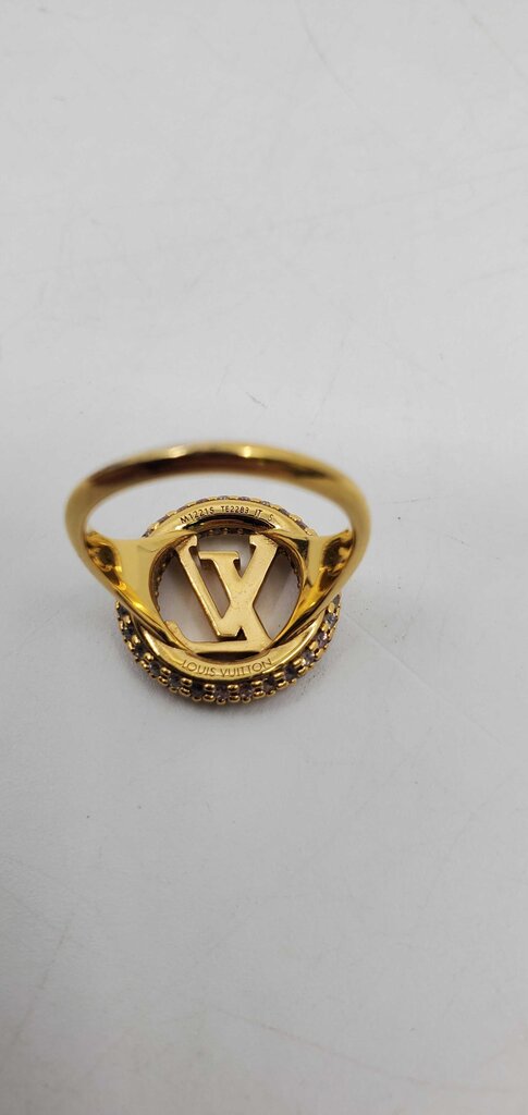 Louis Vuitton Metal Crystal Louise Tresor Ring