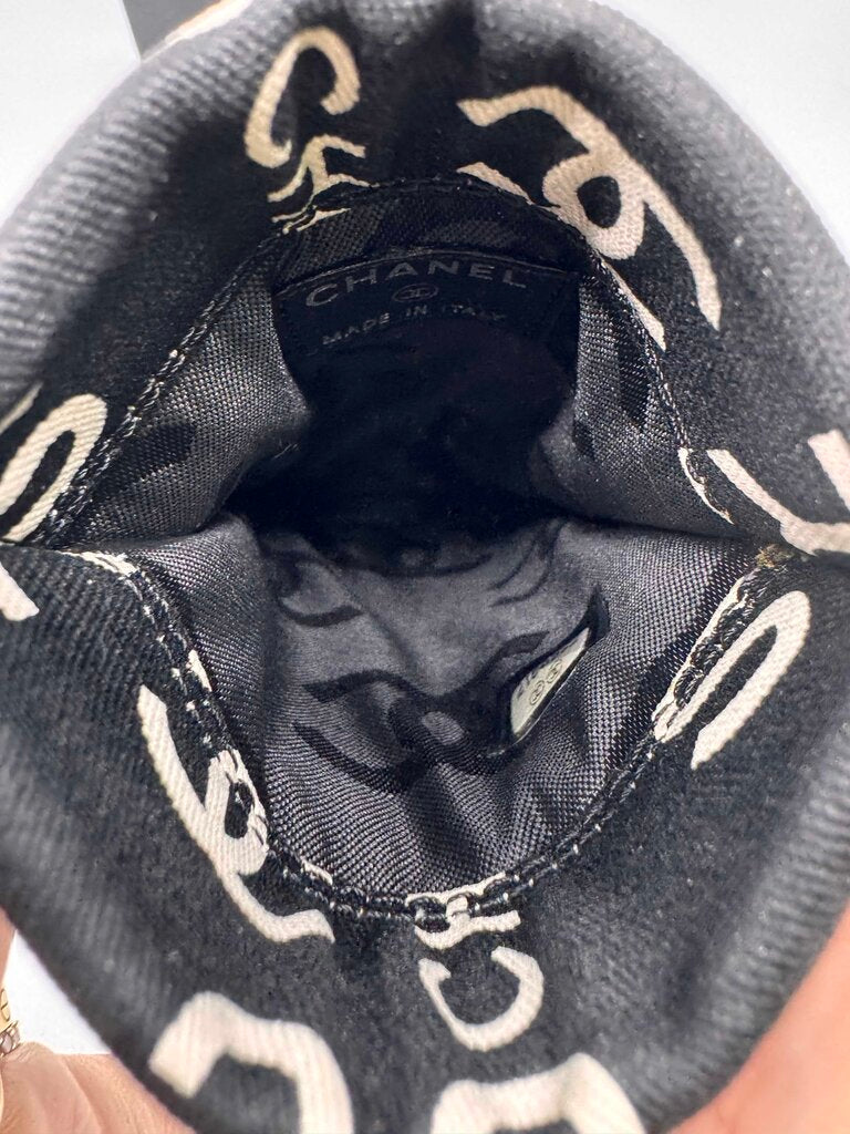 Chanel Black 31 Rue Cambon Print Canvas Sunglasses Pouch
