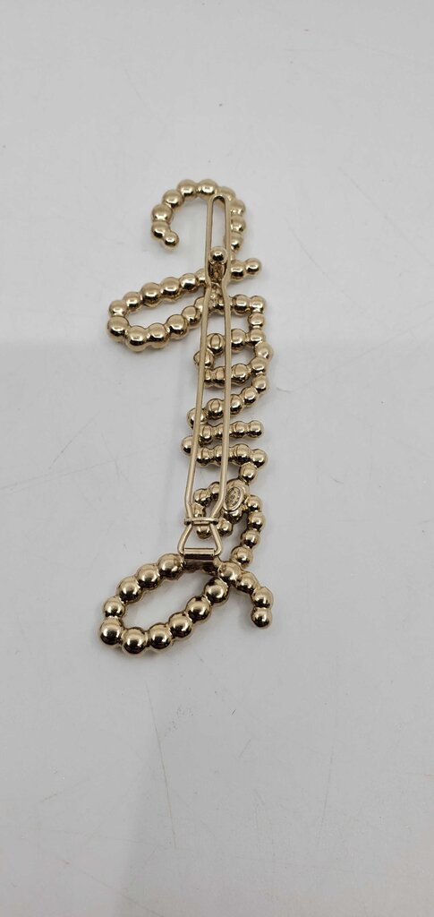 Chanel logo script barrette