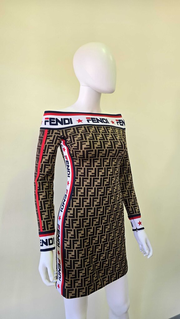 Fendi x Fila Printed Mini Dress