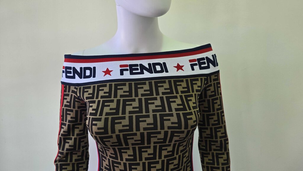 Fendi x Fila Printed Mini Dress