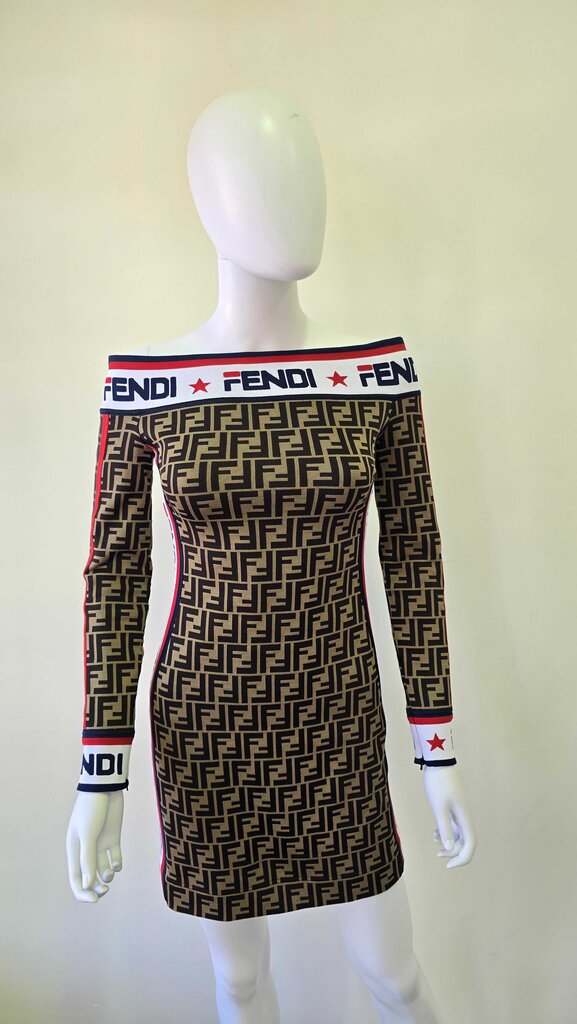 Fendi x Fila Printed Mini Dress