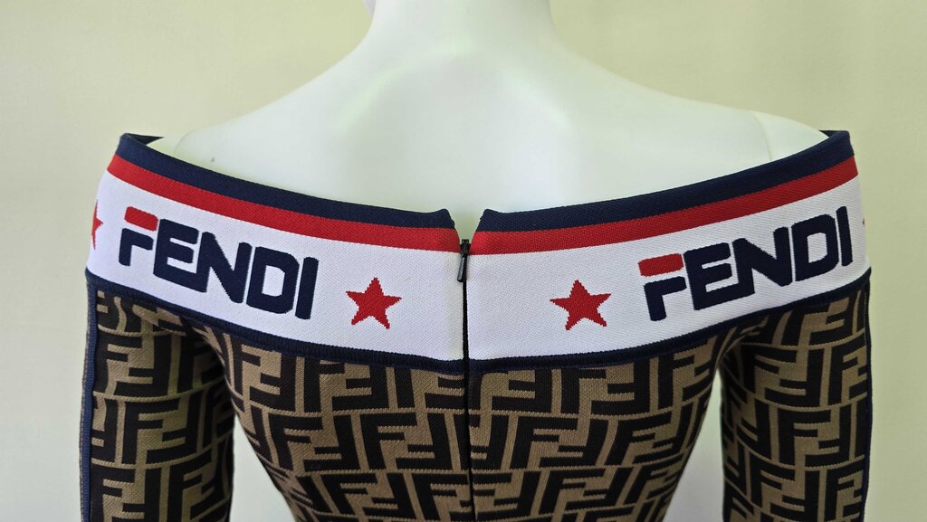 Fendi x Fila Printed Mini Dress