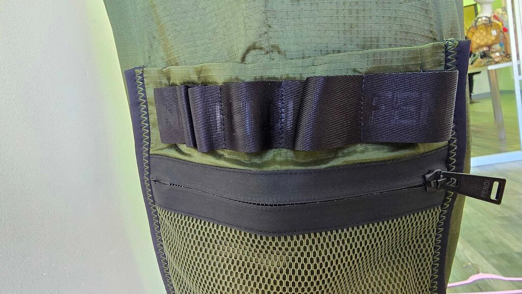 Fendi Nylon Zip Jogger Track Pants