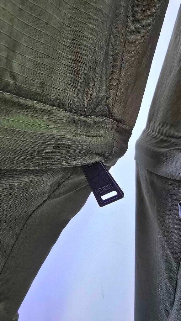 Fendi Nylon Zip Jogger Track Pants