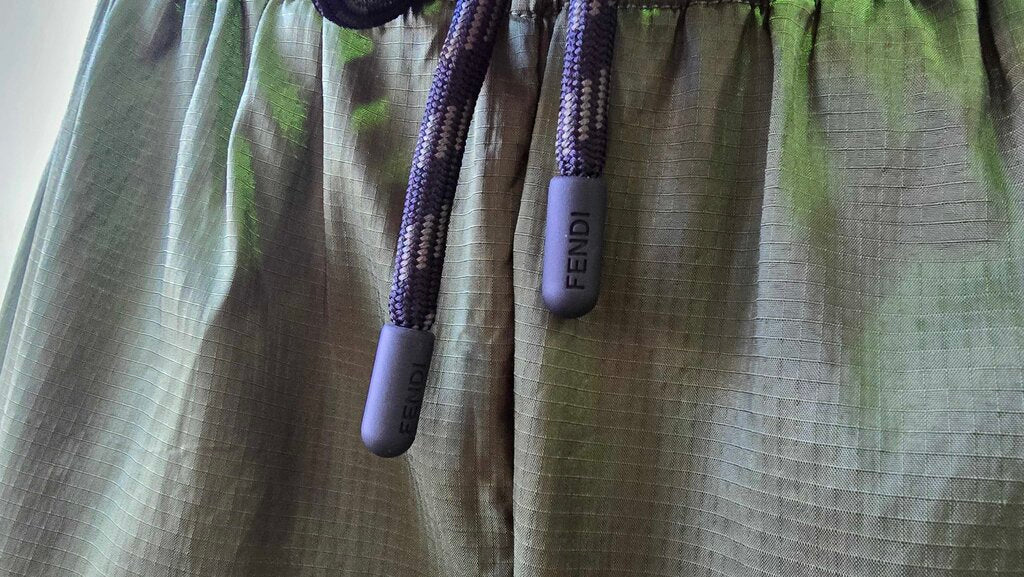 Fendi Nylon Zip Jogger Track Pants
