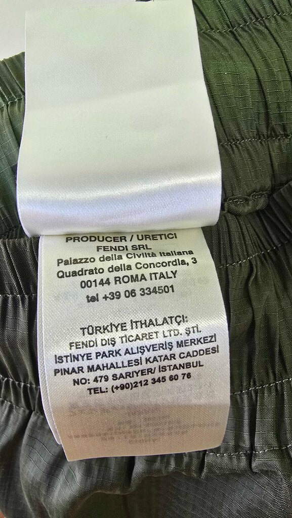 Fendi Nylon Zip Jogger Track Pants