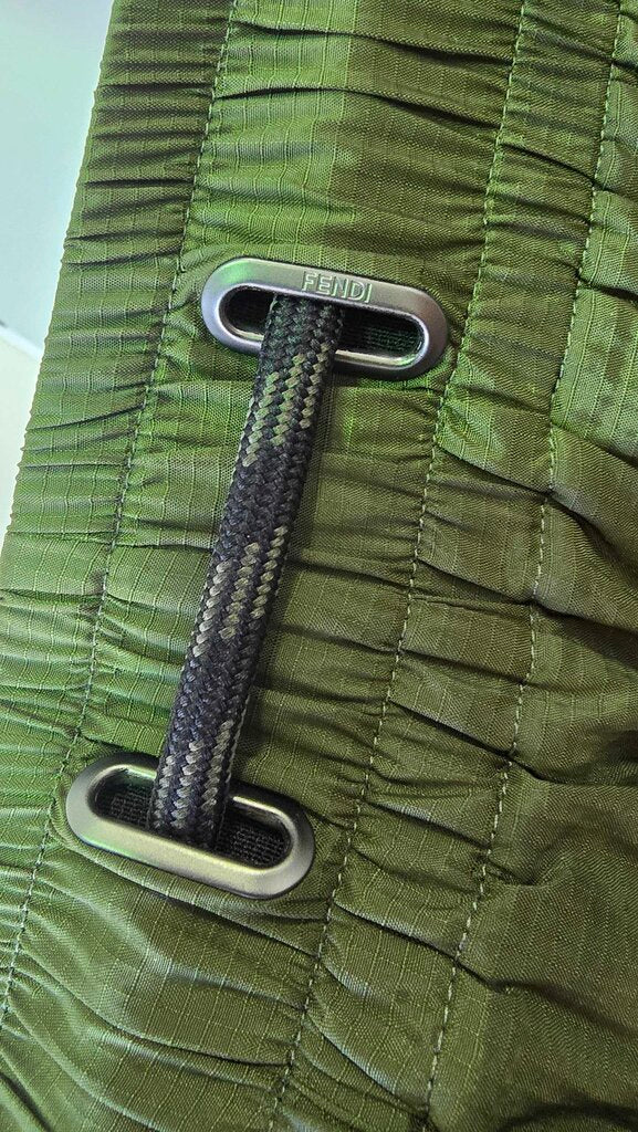 Fendi Nylon Zip Jogger Track Pants