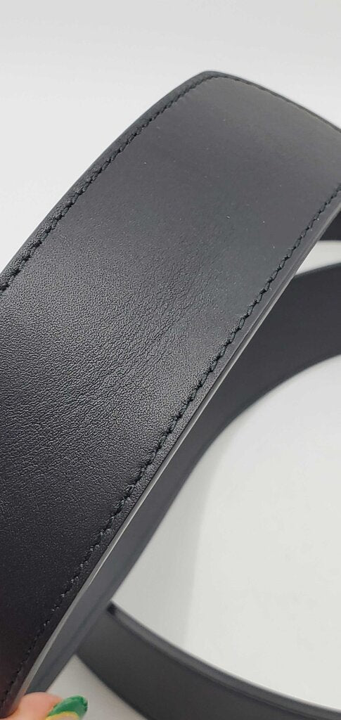 Gucci GG Marmont Faux Pearl Accents Leather Belt