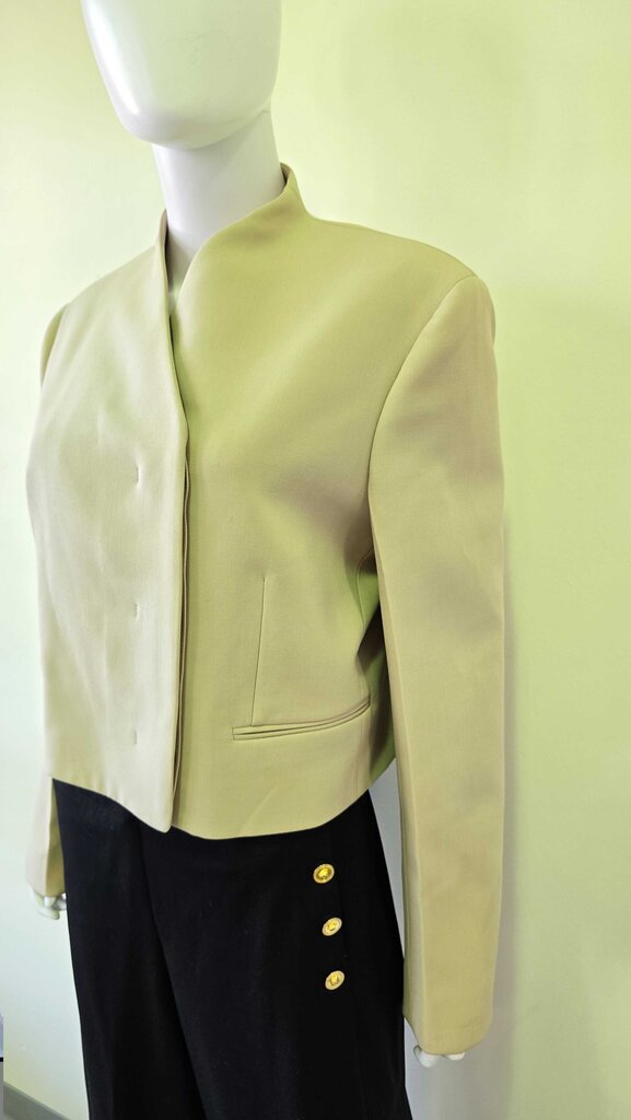 Salvatore Ferragamo Virgin Wool Cropped Blazer