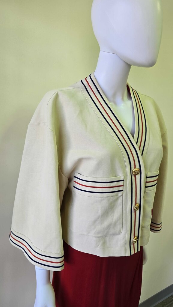 Gucci Anchor Applique Cropped Jacket