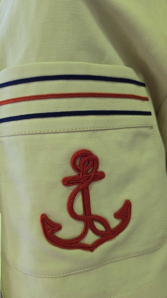 Gucci Anchor Applique Cropped Jacket