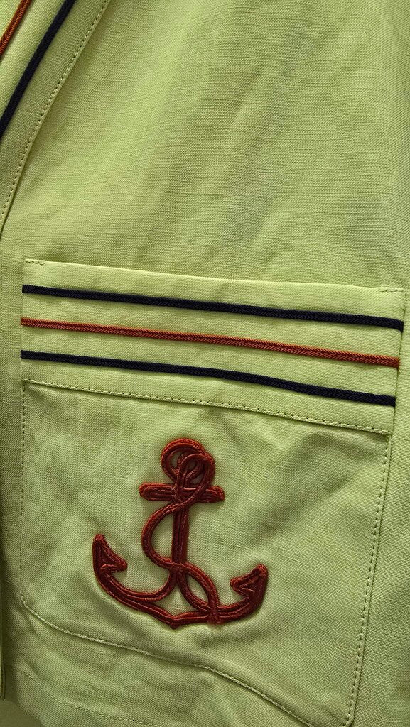 Gucci Anchor Applique Cropped Jacket