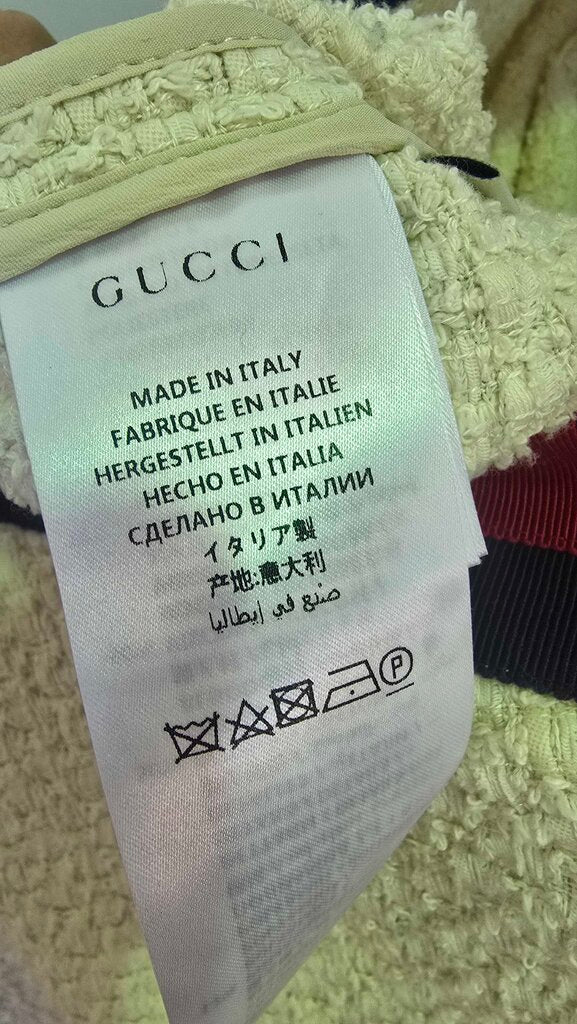 Gucci Oversized Tweed Web Trim Cardigan