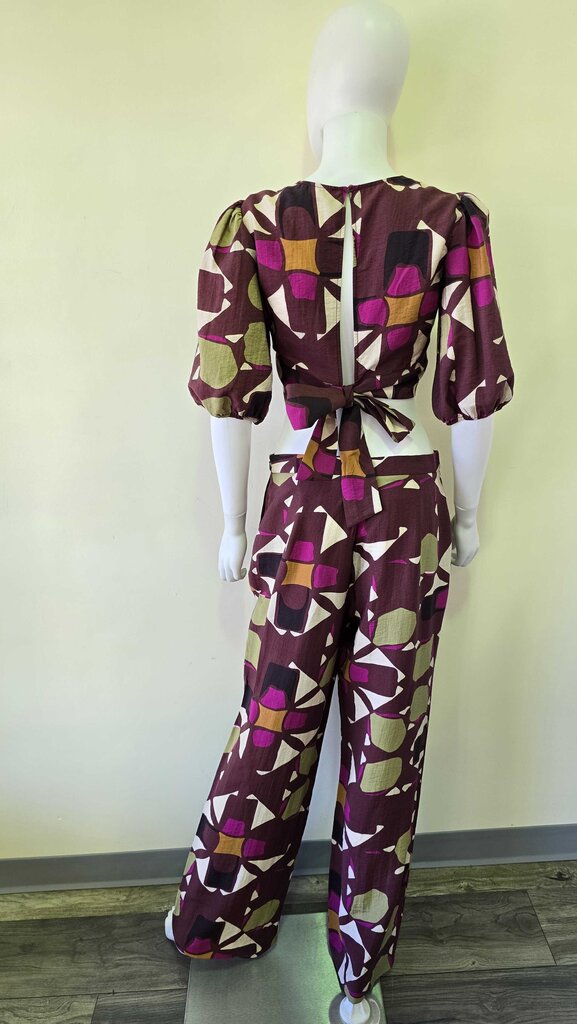 Ba&sh Patterned Pant/Top Set