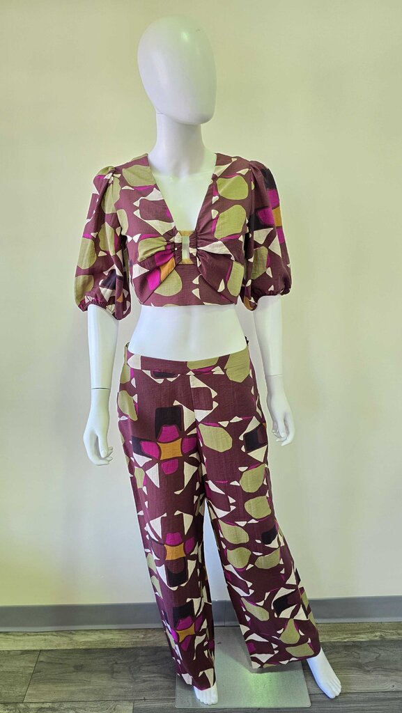 Ba&sh Patterned Pant/Top Set