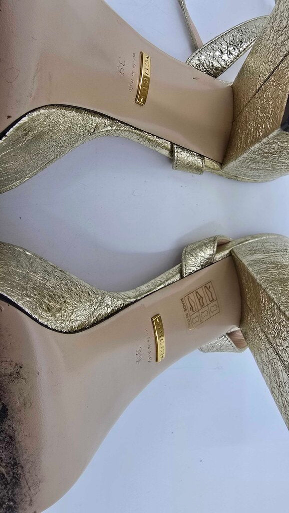 Gucci Leather GG Marmont Platform Sandals