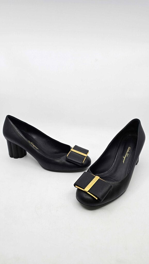 Salvatore Ferragamo Capua Leather Pumps