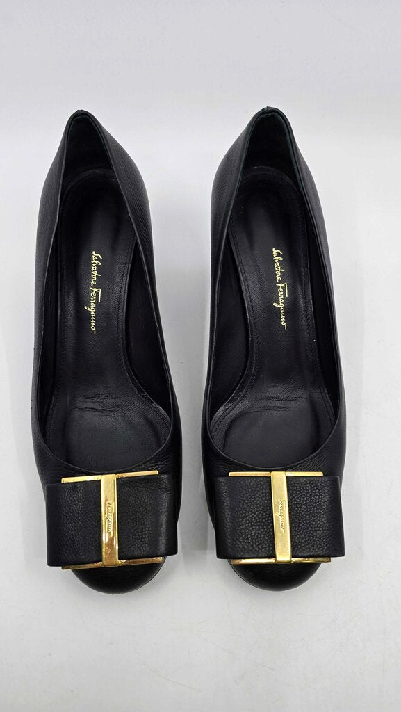 Salvatore Ferragamo Capua Leather Pumps