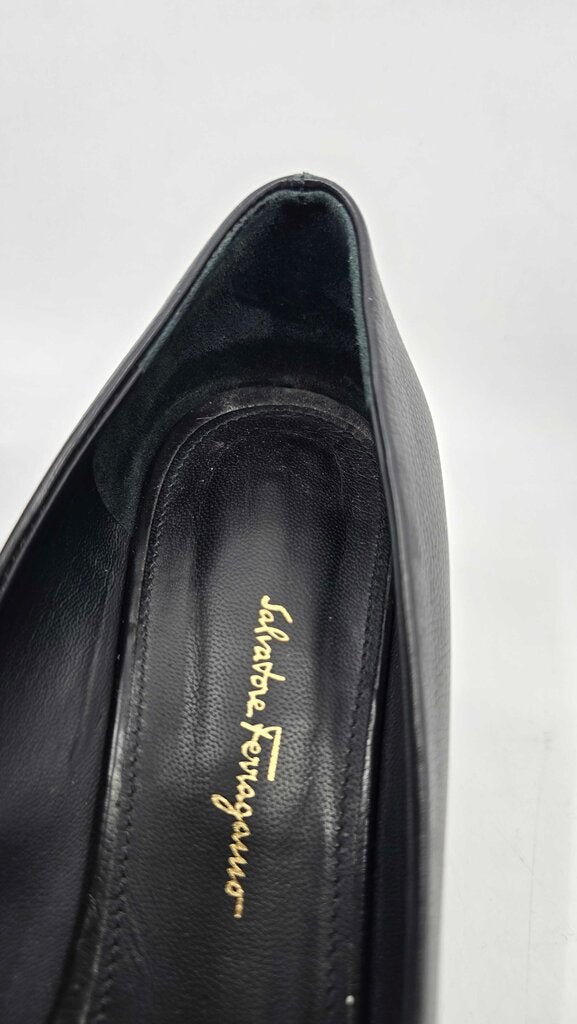 Salvatore Ferragamo Capua Leather Pumps