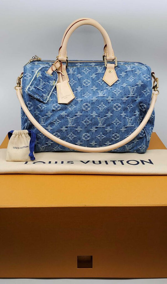 Louis Vuitton Denim Speedy Soft 30