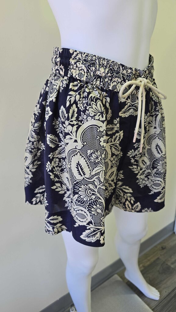 ZIMMERMAN PRINTED SILK SHIRT AND SHORTS SET